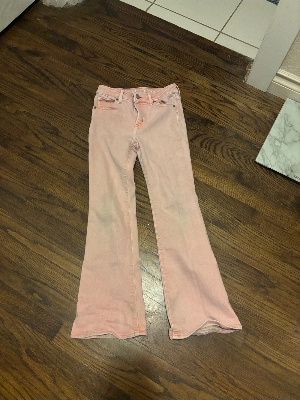 GAP Pink Girls Flare Jeans